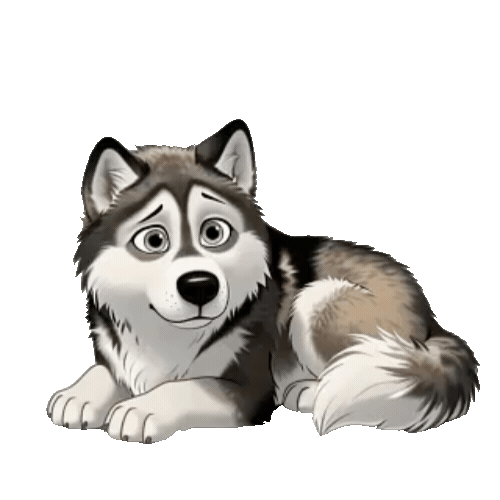 Animated Husky Sticker Pack — 10 GIF Stickers | Instant Digital Download