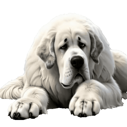 Animated Great Pyrenees Sticker Pack — 10 GIF Stickers | Instant Digital Download