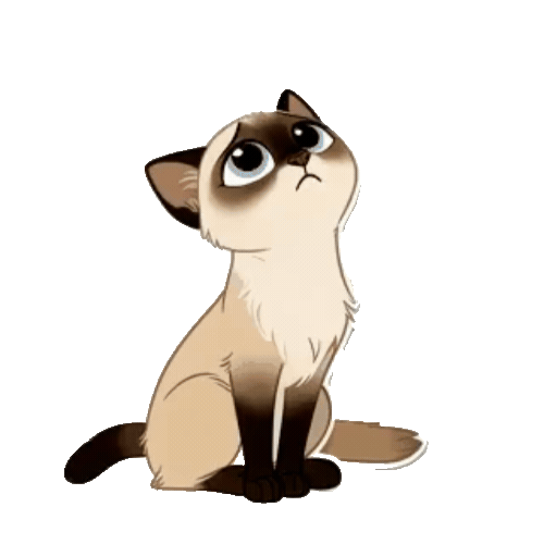 Animated Siamese Sticker Pack — 10 GIF Stickers | Instant Digital Download
