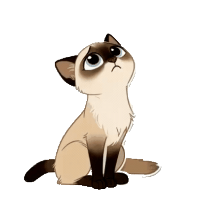 Animated Siamese Sticker Pack — 10 GIF Stickers | Instant Digital Download