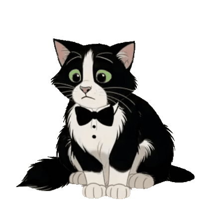 Animated Tuxedo Cat Sticker Pack — 10 GIF Stickers | Instant Digital Download