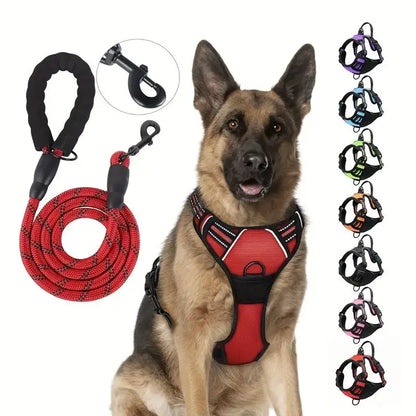 Service dog harness front clip heavy duty reflective vest for large and small dogs