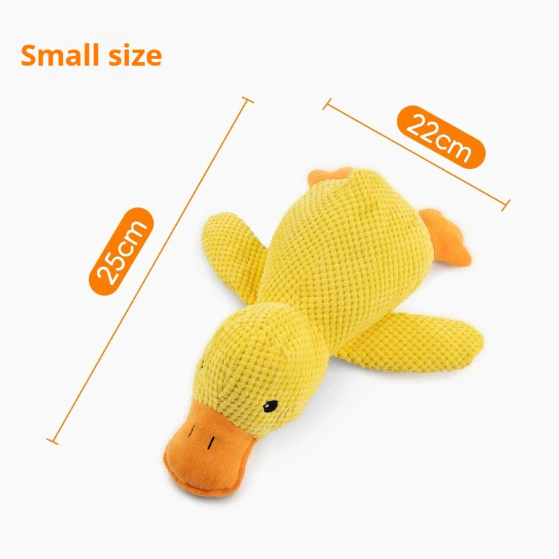 Dog Plush Sleeping Duck - Bite-Resistant & Sound Toy