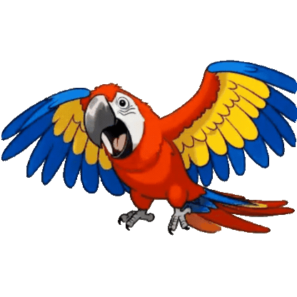 Animated Macaw Sticker Pack — 10 GIF Stickers | Instant Digital Download