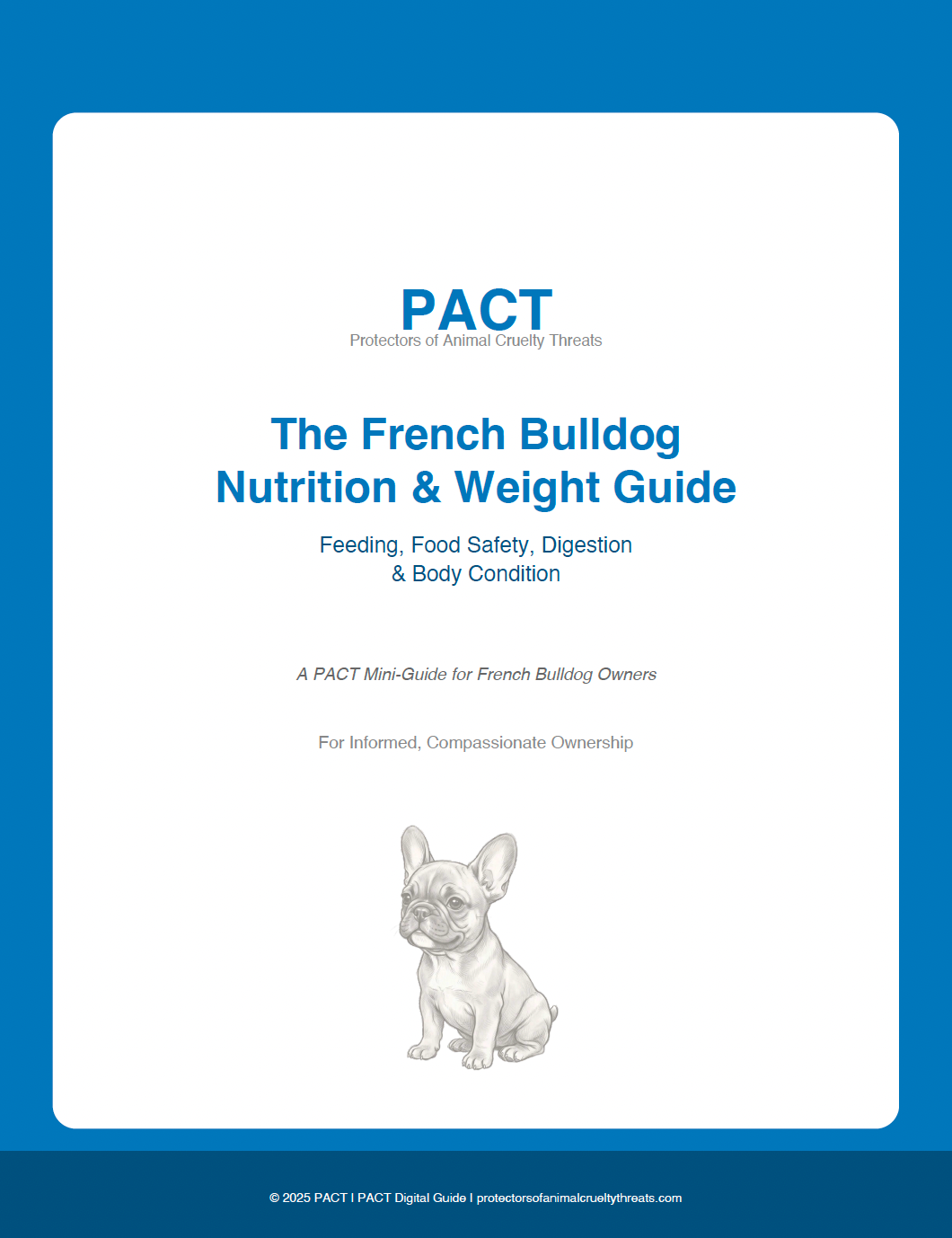 MINI-GUIDE 2  —  French Bulldog Nutrition & Weight Management 2025 Edition - Instand Digital Download