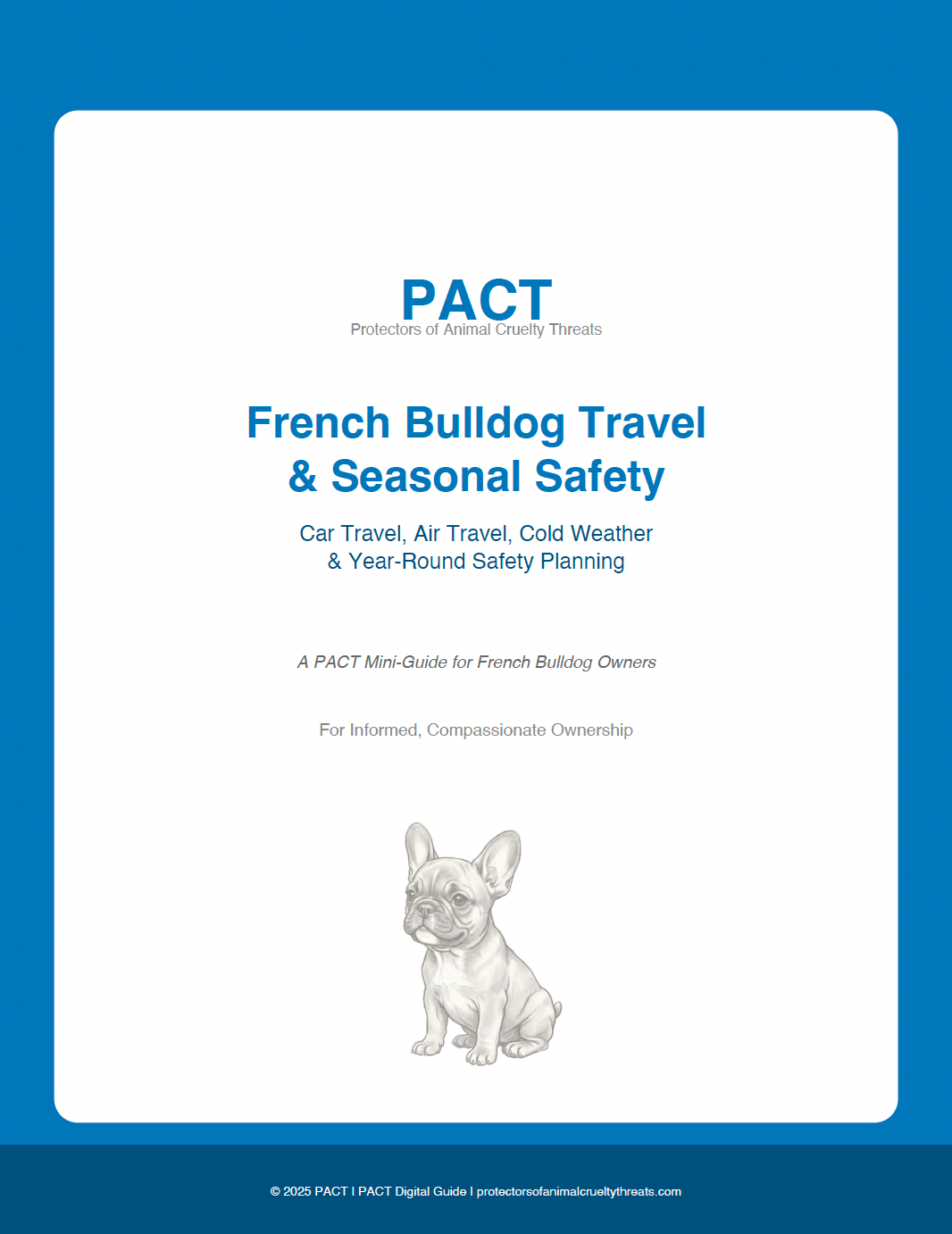MINI-GUIDE 5  —  French Bulldog Travel & Seasonal Safety 2025 Edition | Instant Digital Download