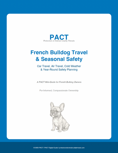 MINI-GUIDE 5  —  French Bulldog Travel & Seasonal Safety 2025 Edition | Instant Digital Download