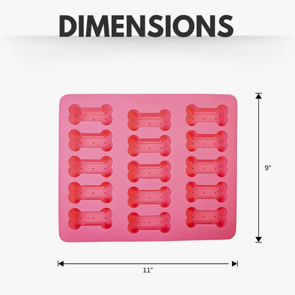 3-in-1 Dog Bone Silicone Treat Baking Tray for Healthy Homemade Treats