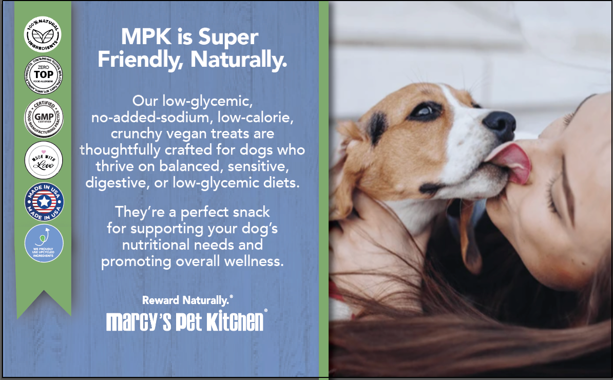 All-Natural Vegan Dog Treats, Healthy Gluten-Free, Marcy's Pet Kitchen