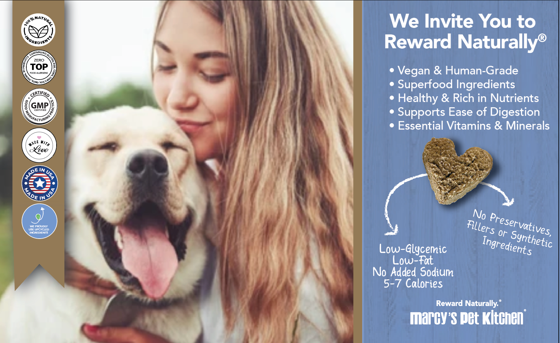 All-Natural Peanut Butter Dog Treats - Healthy, Gluten-Free Biscuits
