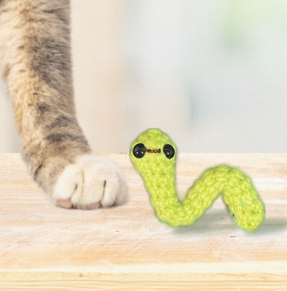 Noodle the Inchworm | Lightweight Cat Toy for Active Play Stimulation