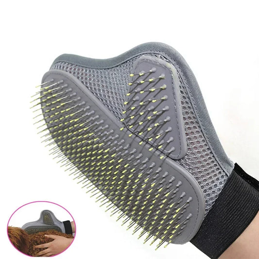 Pet Grooming Glove - Hair Removal & Bathing Brush for Dogs & Cats