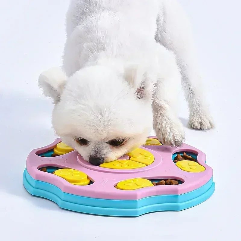 Dog Puzzle Slow Feeder Toy - Interactive Treat Dispenser for Mental Stimulation