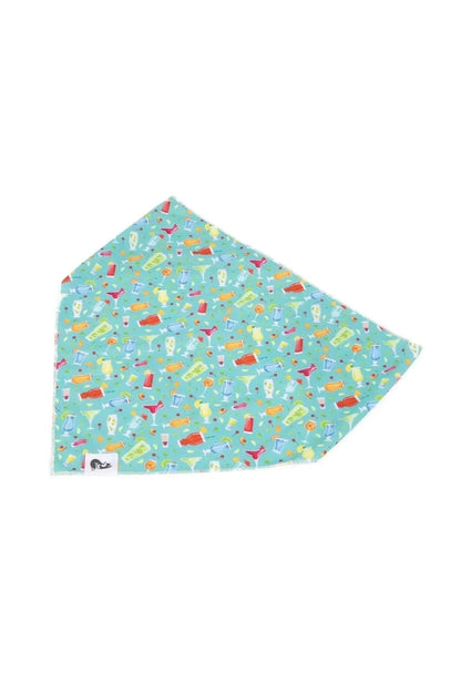 Seaside Sips Dog Bandana & Matching Keychain, Summer Beach Accessories