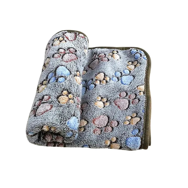 Soft Fluffy Pet Blanket - Cute Cartoon Pattern