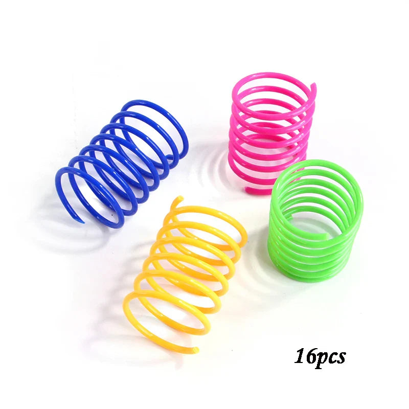 Colorful Cat Spring Toys - Durable Coil Play for Kittens