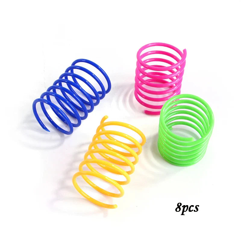 Colorful Cat Spring Toys - Durable Coil Play for Kittens