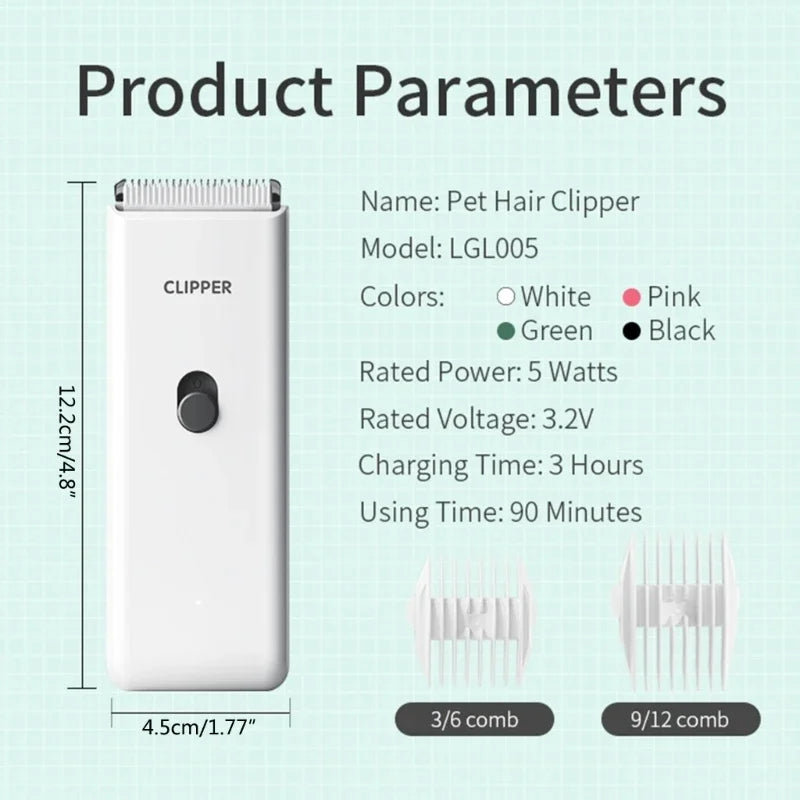 Dog Hair Clipper - Electric Pet Hair Trimmerd