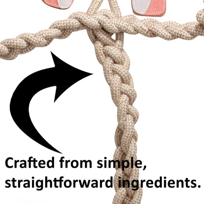 Dilly Duck Natural Rope Knottie® Dog Toy, Large (9mm diameter)