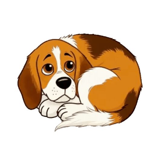 Animated Beagle Sticker Pack — 10 GIF Stickers | Instant Digital Download
