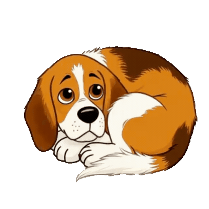 Animated Beagle Sticker Pack — 10 GIF Stickers | Instant Digital Download