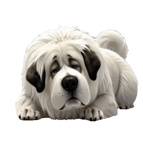 Animated Great Pyrenees Sticker Pack — 10 GIF Stickers | Instant Digital Download