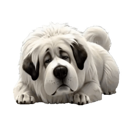 Animated Great Pyrenees Sticker Pack — 10 GIF Stickers | Instant Digital Download