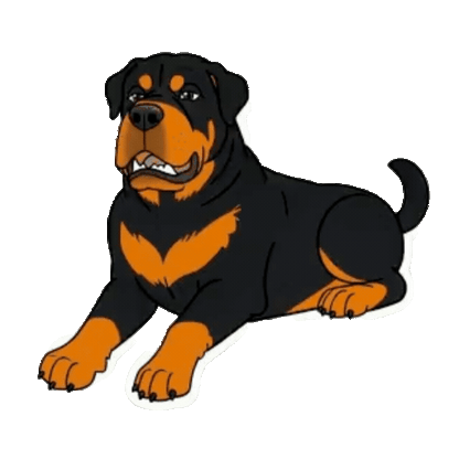 Animated Rottweiler Sticker Pack — 10 GIF Stickers | Instant Digital Download
