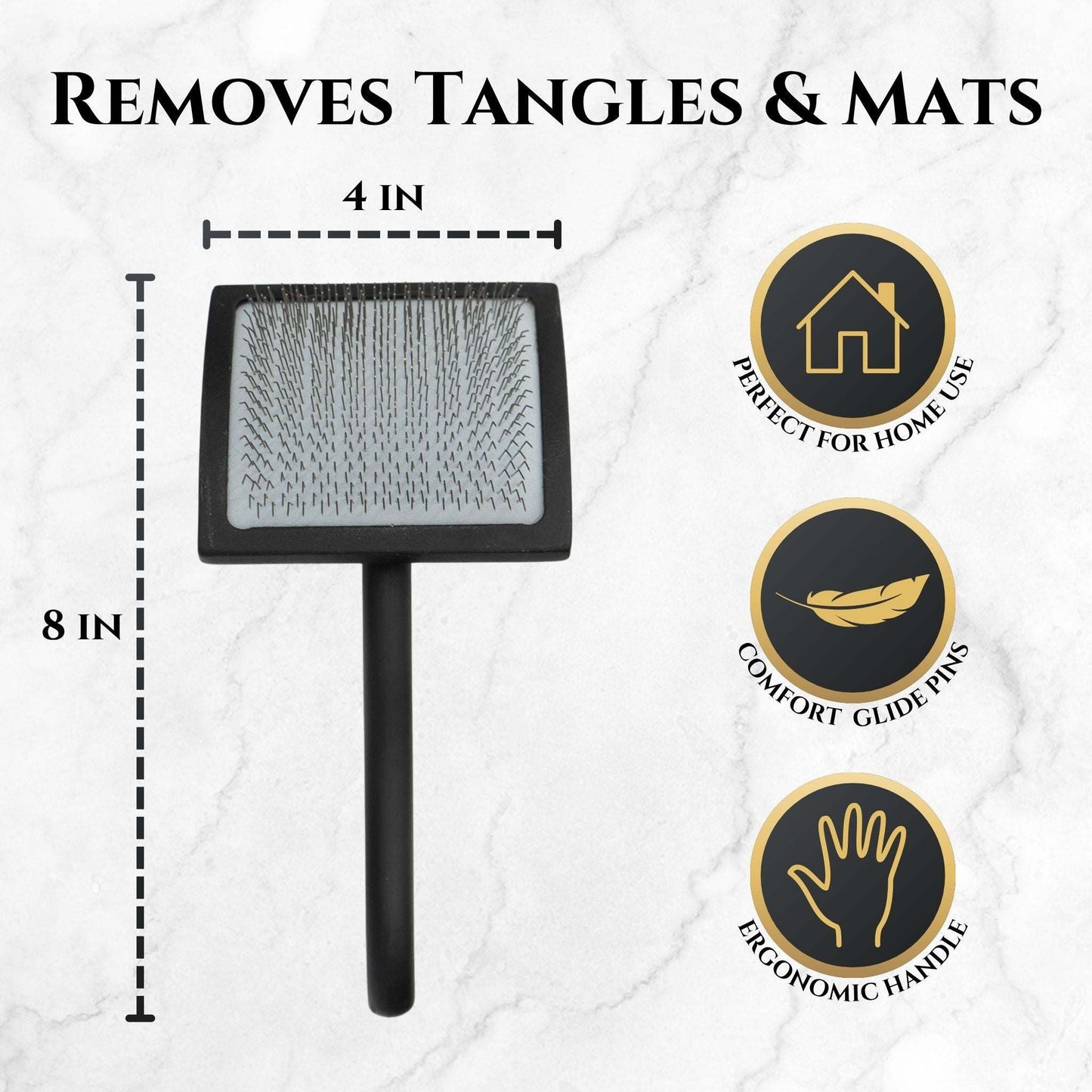 Slicker Brush - Effective Grooming, Superior Mat Removal & De-Shedding