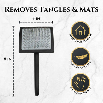 Slicker Brush - Effective Grooming, Superior Mat Removal & De-Shedding