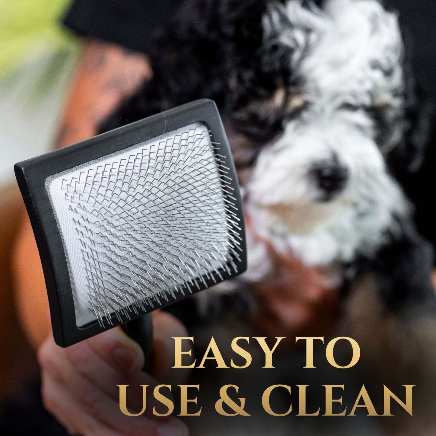 Slicker Brush - Effective Grooming, Superior Mat Removal & De-Shedding