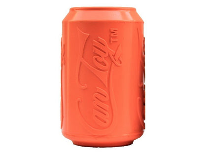 Durable orange Can Toy eDispenser rubber chew toy and treat dispenser for dogs