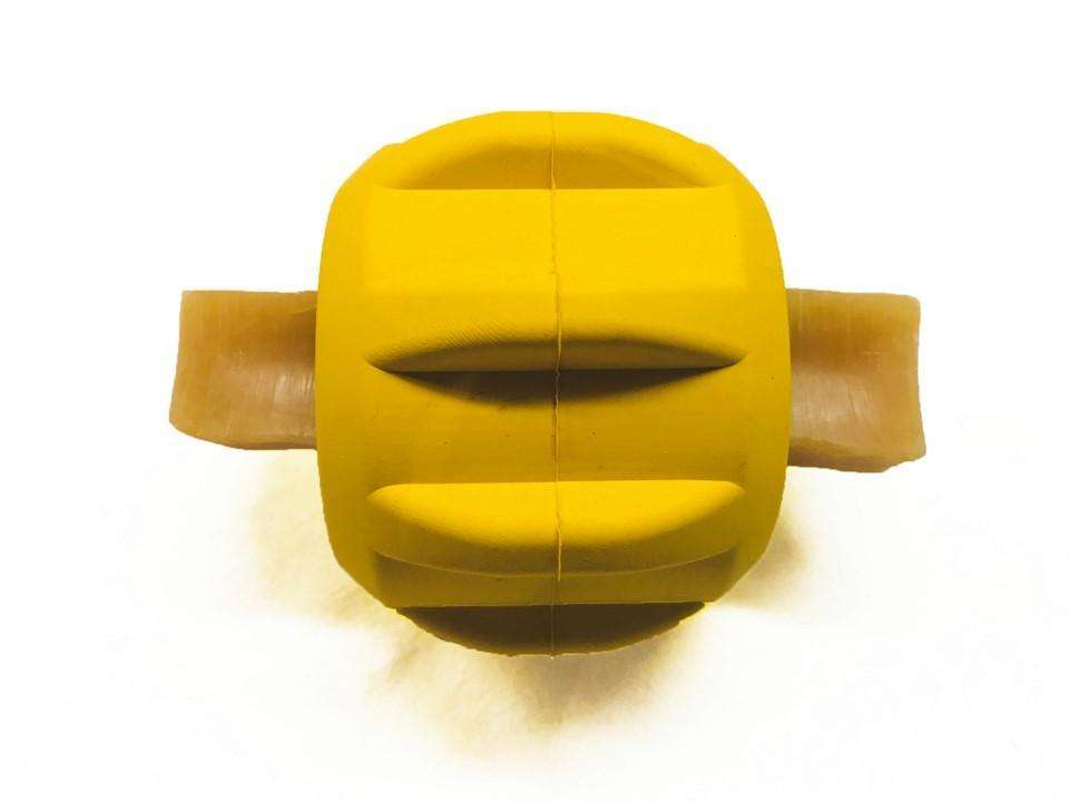 Gear eDispener Durable Rubber Treat Holder, USA Made Chew Toy for Dogs