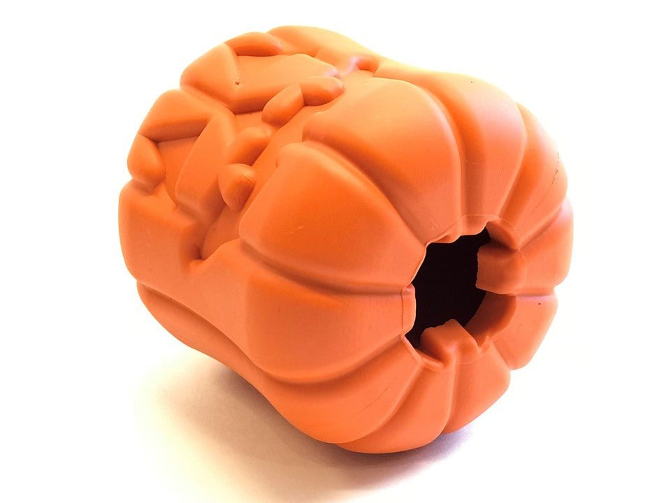 Durable Rubber Chew Toy & Treat Dispenser - Jack O' Lantern eDispener