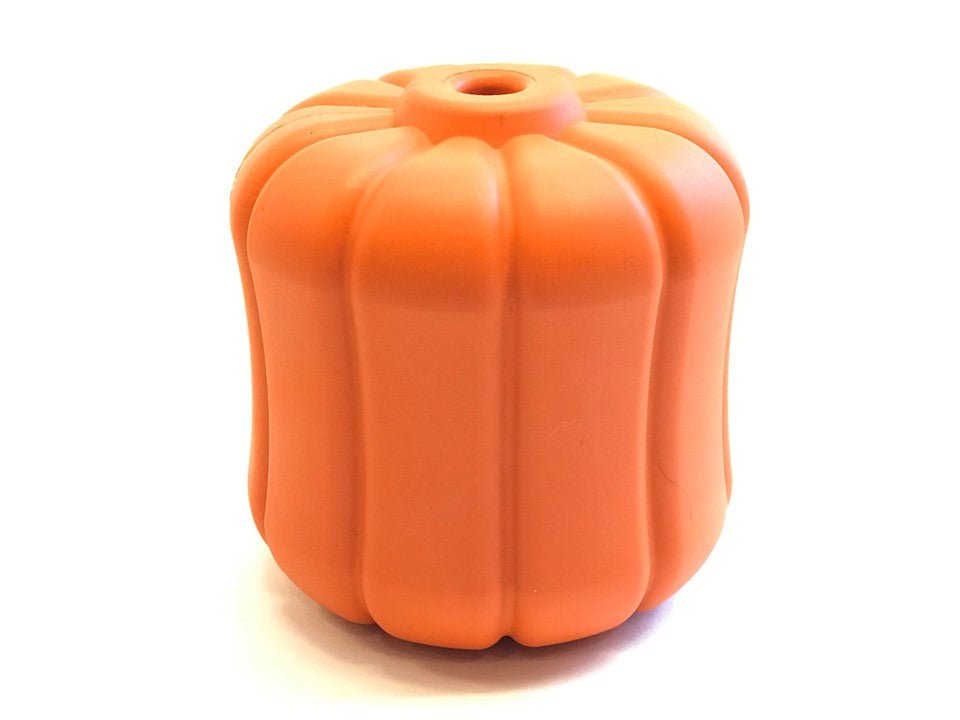 Durable Rubber Chew Toy & Treat Dispenser - Jack O' Lantern eDispener