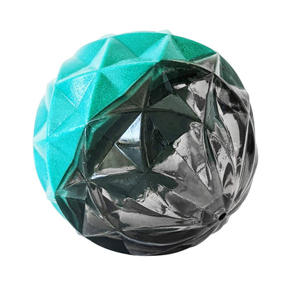 Country Living Geometric Textured Ball Dog Chew Toy rubber interactive ball for small dogs