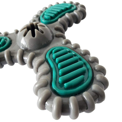 TPR Dental Spinner durable dog chew toy for dental care and plaque removal
