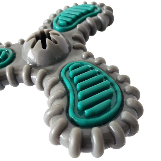 TPR Dental Spinner durable dog chew toy for dental care and plaque removal