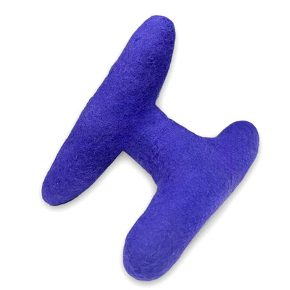 Handmade Strand felt dog toy made from NZ wool for chewing and tug-of-war play