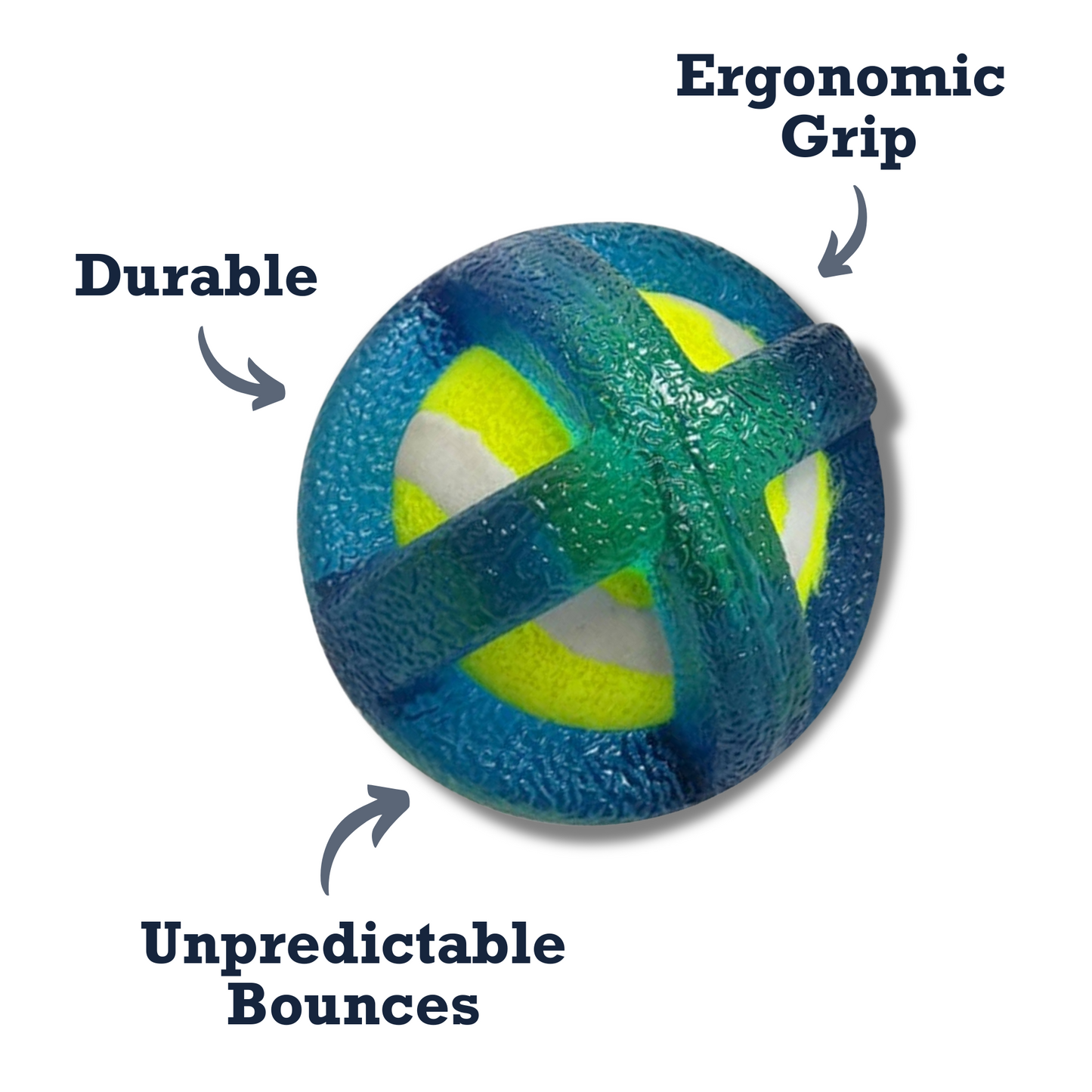 TPR-Coated Agility Tennis Ball Dog Toy –Durable, Pet-Safe, Active Play