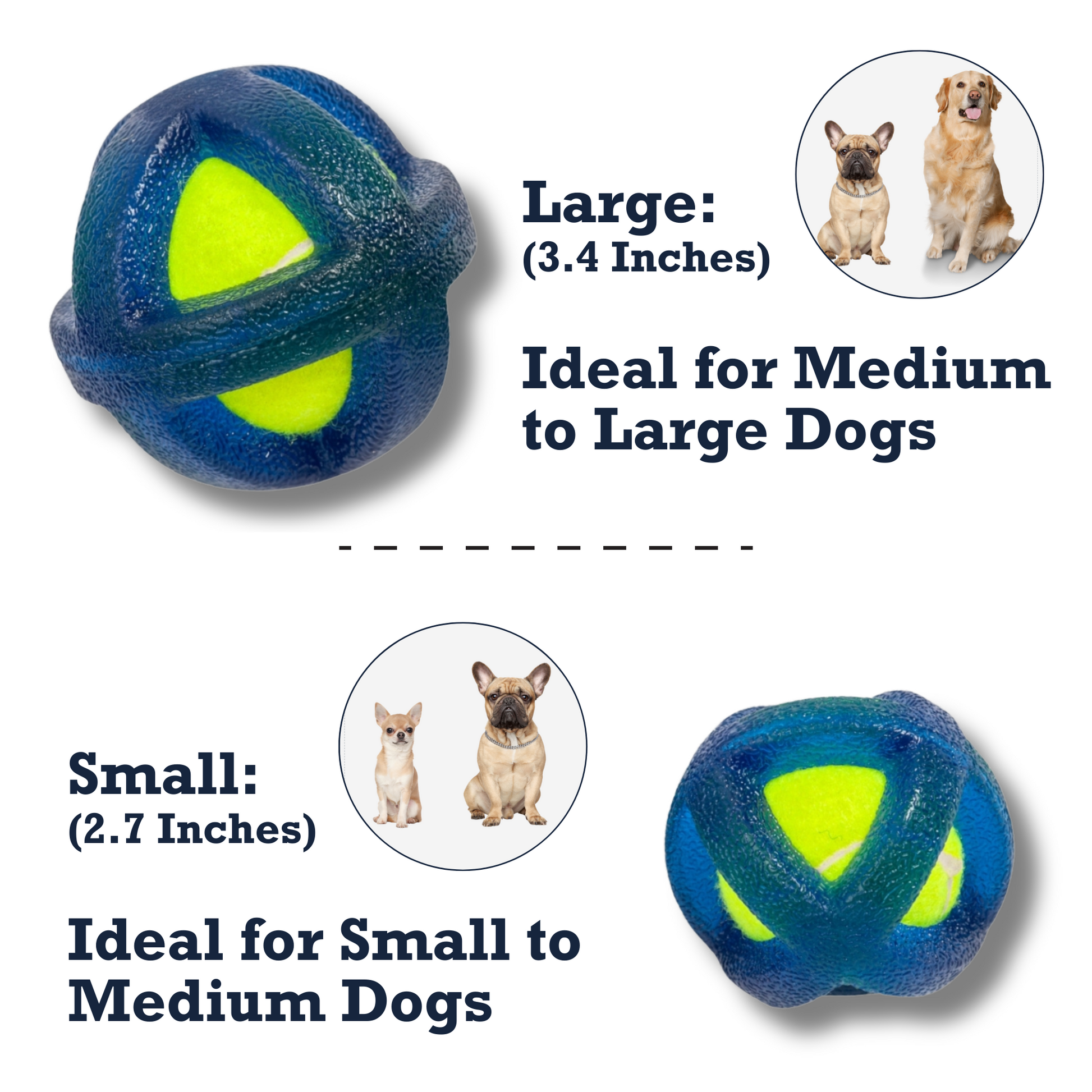 TPR-Coated Agility Tennis Ball Dog Toy –Durable, Pet-Safe, Active Play