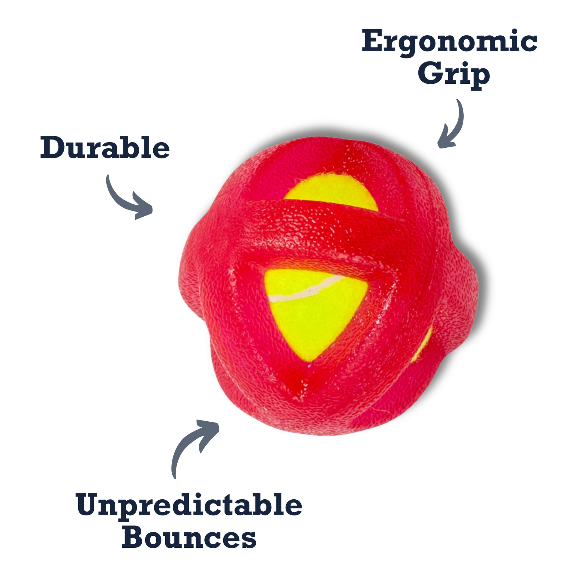 TPR-Coated Agility Tennis Ball Dog Toy –Durable, Pet-Safe, Active Play
