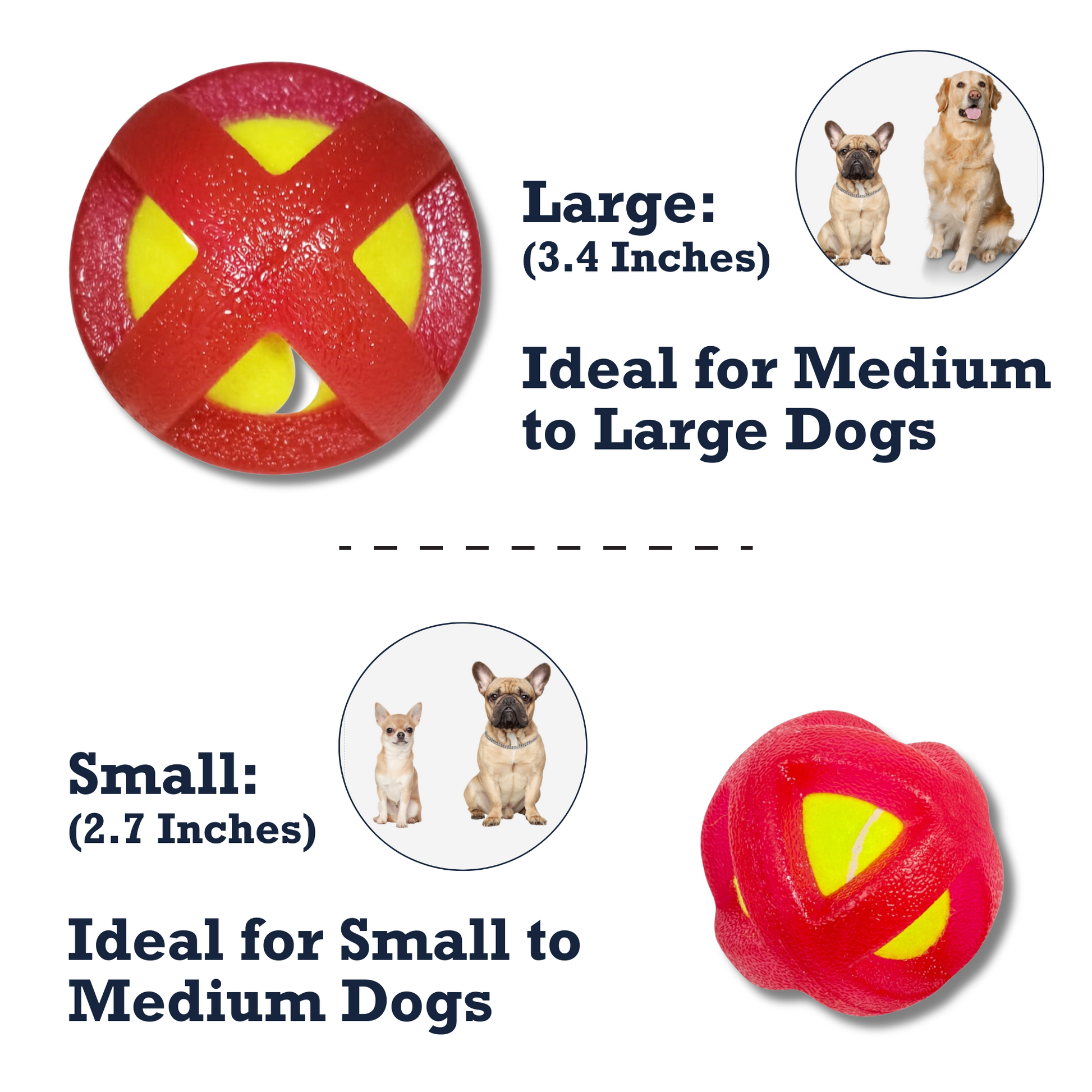 TPR-Coated Agility Tennis Ball Dog Toy –Durable, Pet-Safe, Active Play