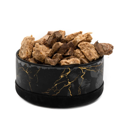 Limited Edition Ceramic Bowl | Elegant Black & Gold Marble Design