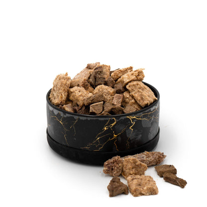 Limited Edition Ceramic Bowl | Elegant Black & Gold Marble Design