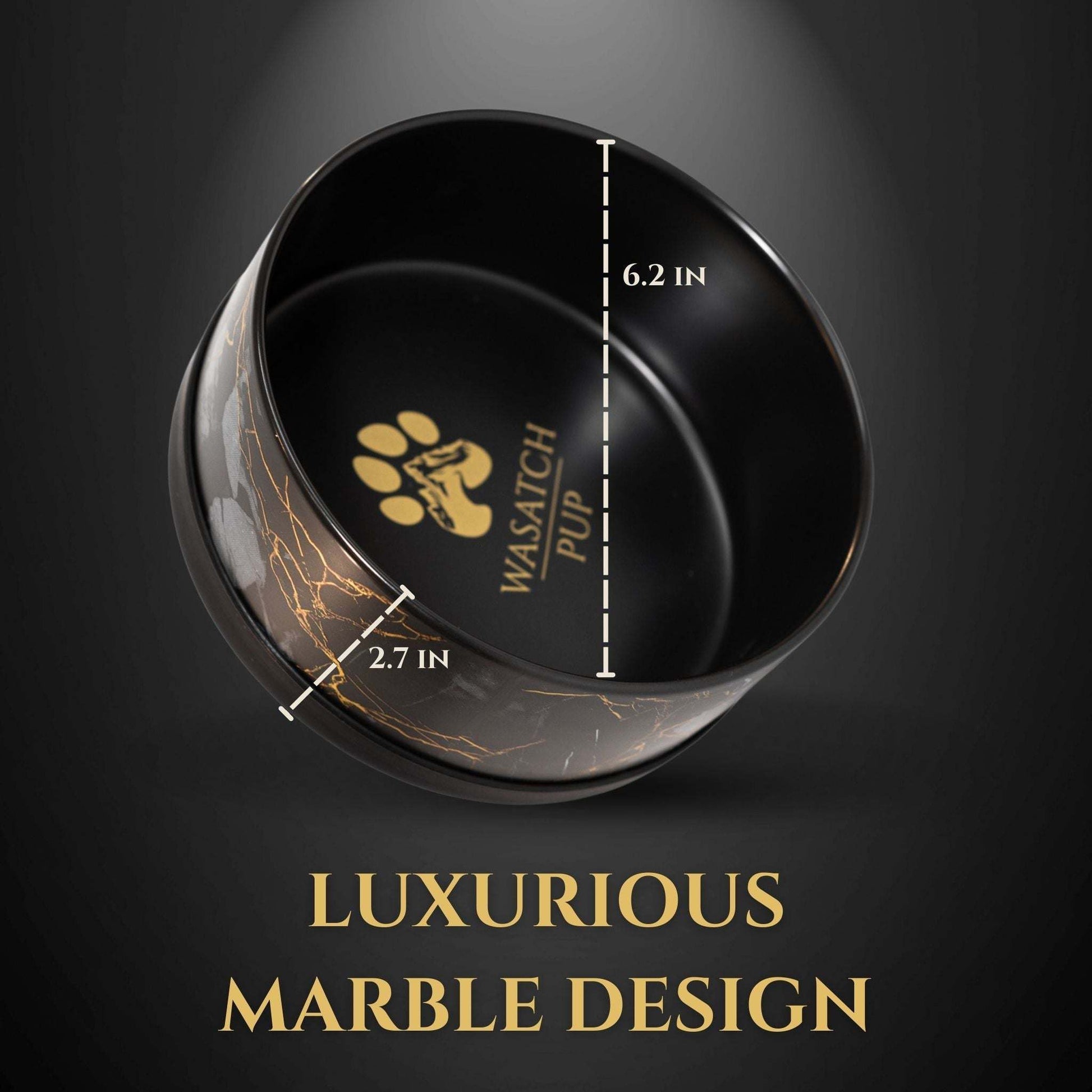 Limited Edition Ceramic Bowl | Elegant Black & Gold Marble Design