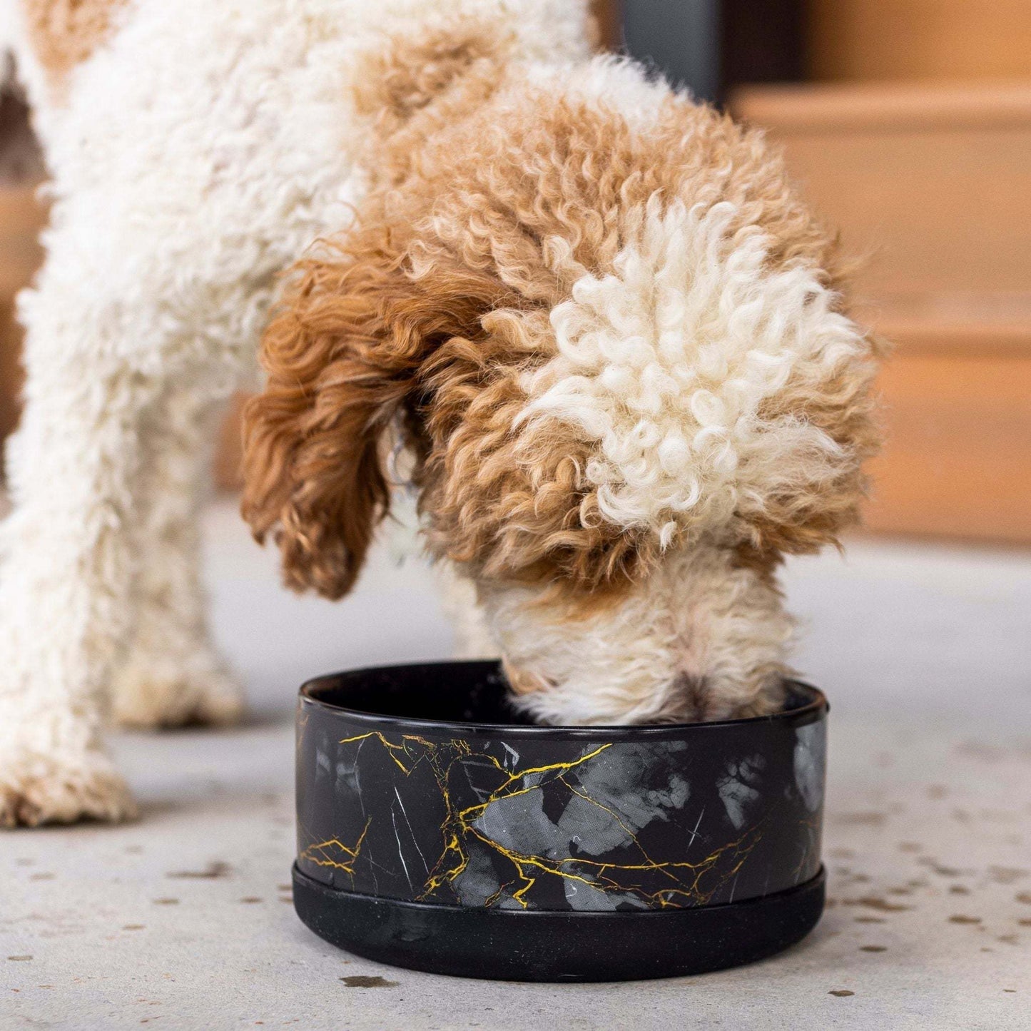 Limited Edition Ceramic Bowl | Elegant Black & Gold Marble Design