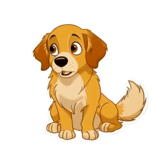 Animated Golden Retriever Sticker Pack — 10 GIF Stickers | Instant Digital Download