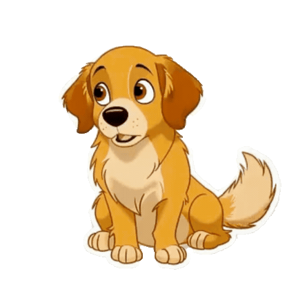 Animated Golden Retriever Sticker Pack — 10 GIF Stickers | Instant Digital Download