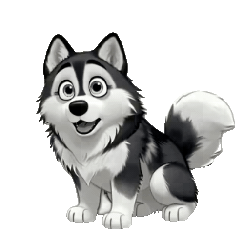 Animated Husky Sticker Pack — 10 GIF Stickers | Instant Digital Download
